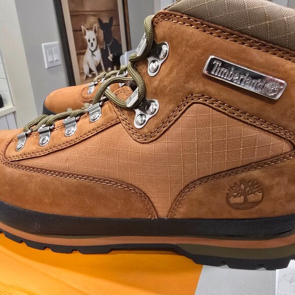 Timberland Euro Hiker Lace Up Men's Boots Rust Nubuck TB0A61YXF13 Size 10.5 NEW - Picture 7 of 12